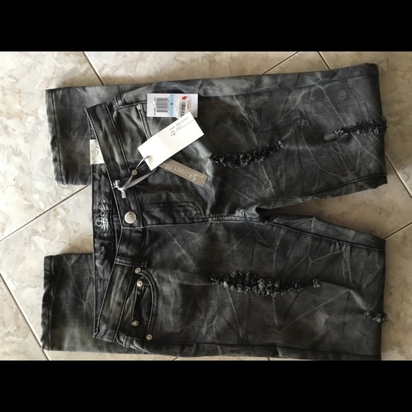 Denim&Co Denim - “DENIM” BLACK/ WHITE MARBEL JEANS/ NWT